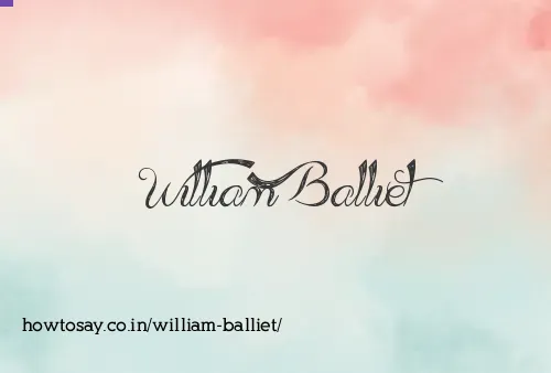 William Balliet