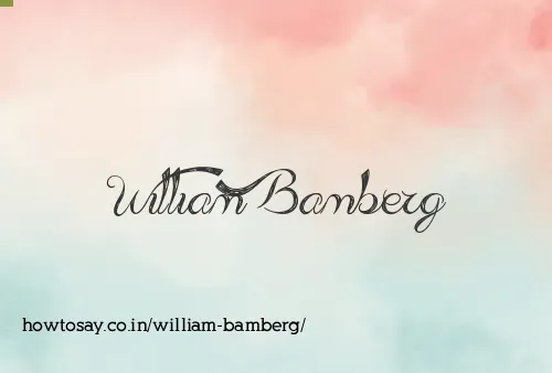 William Bamberg