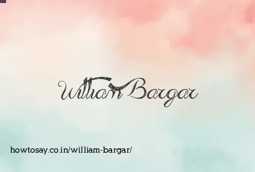 William Bargar