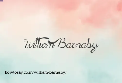 William Barnaby