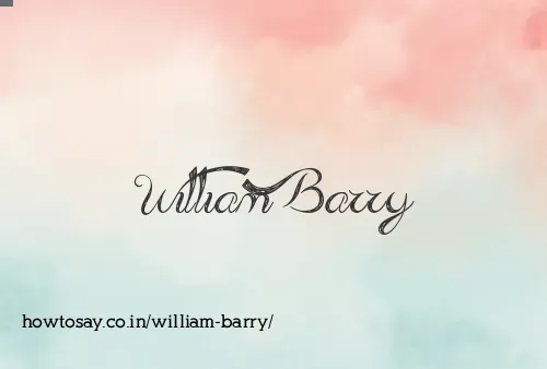 William Barry