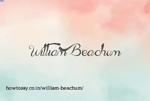 William Beachum