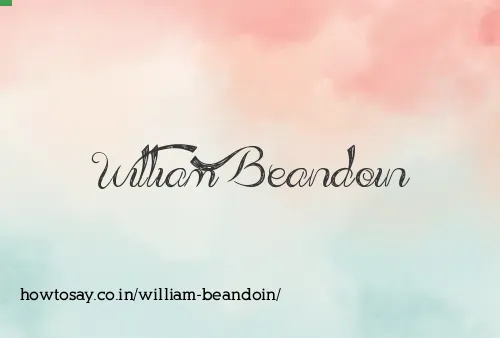 William Beandoin