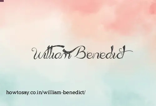 William Benedict
