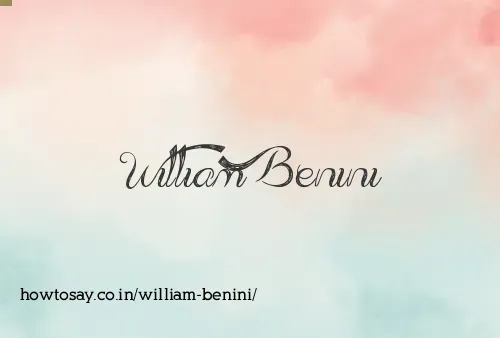William Benini