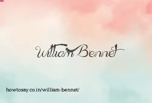 William Bennet