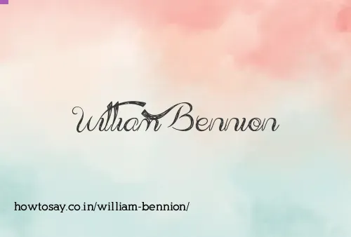 William Bennion