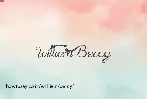 William Bercy