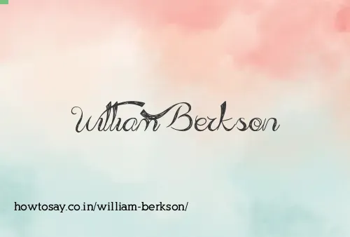 William Berkson