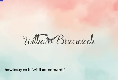 William Bernardi