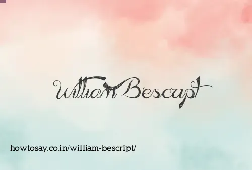 William Bescript