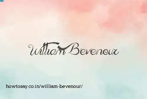 William Bevenour