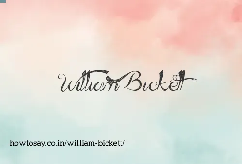 William Bickett