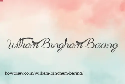 William Bingham Baring
