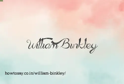 William Binkley