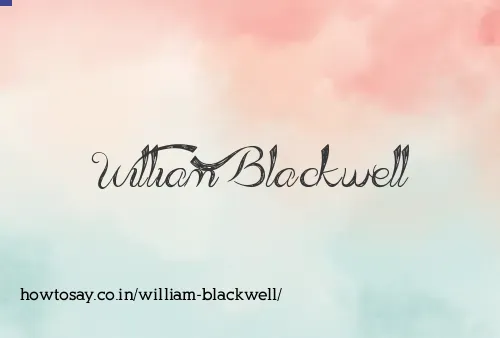 William Blackwell
