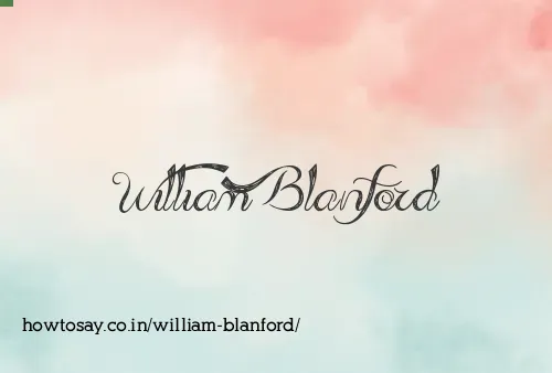 William Blanford