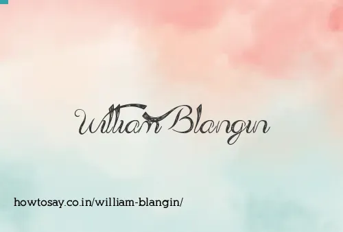 William Blangin