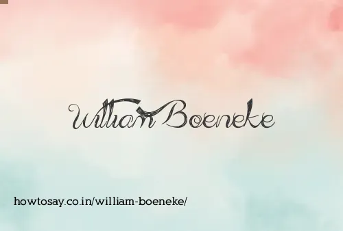 William Boeneke