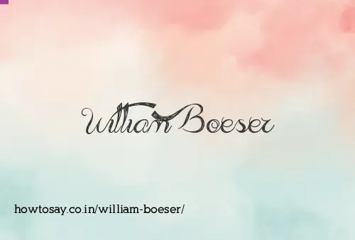 William Boeser