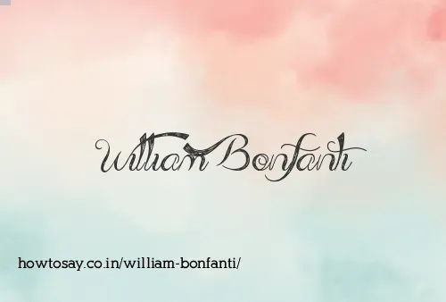 William Bonfanti