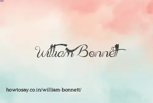 William Bonnett
