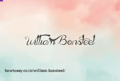 William Bonsteel