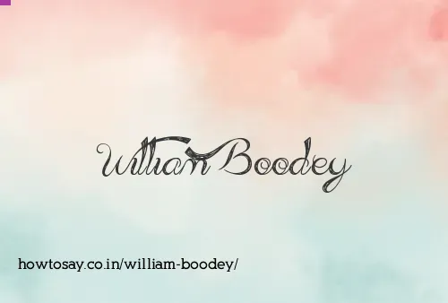 William Boodey