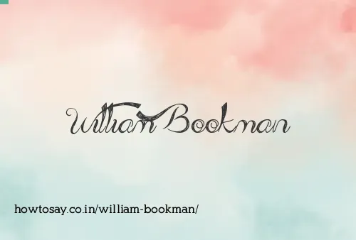 William Bookman