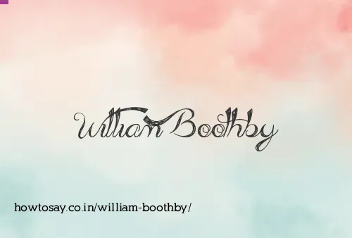 William Boothby