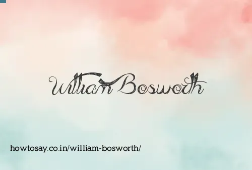 William Bosworth