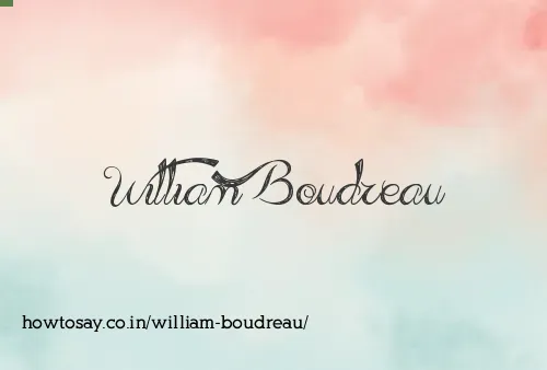 William Boudreau