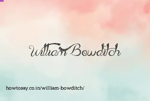 William Bowditch