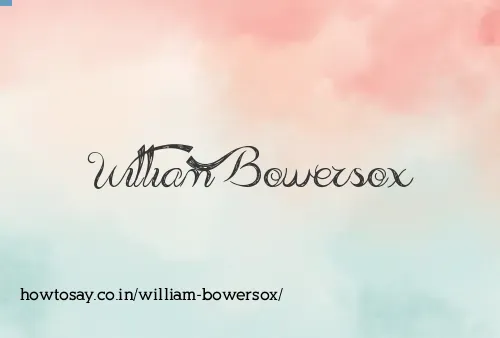 William Bowersox
