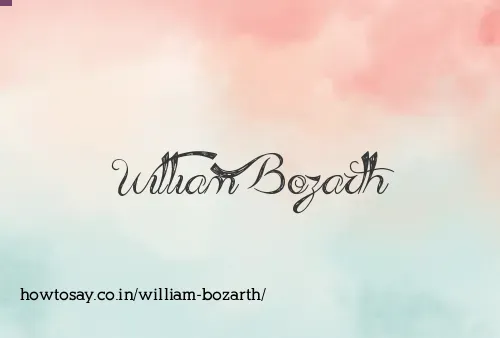William Bozarth