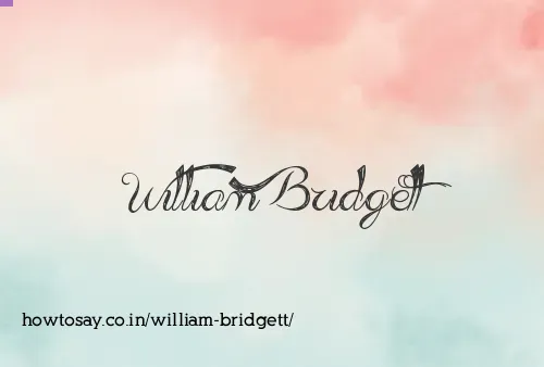 William Bridgett