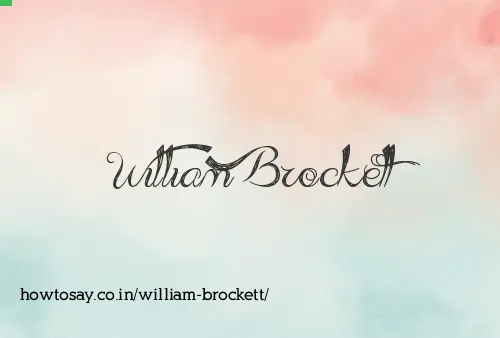 William Brockett