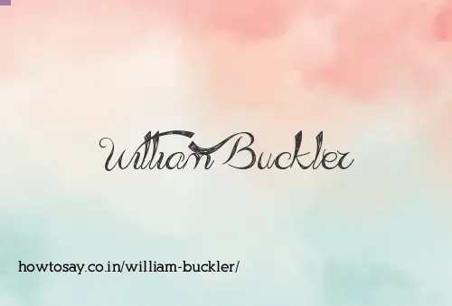 William Buckler