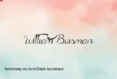 William Buisman