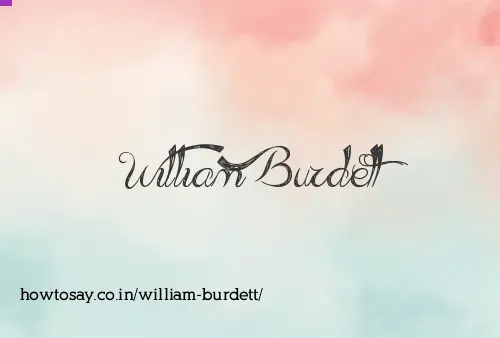 William Burdett