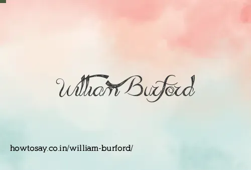 William Burford
