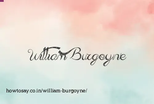 William Burgoyne