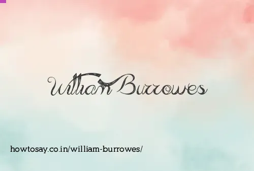 William Burrowes