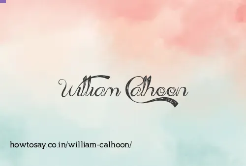 William Calhoon