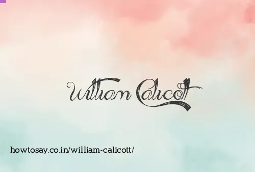 William Calicott