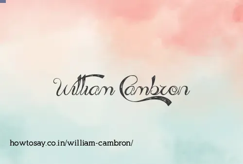 William Cambron