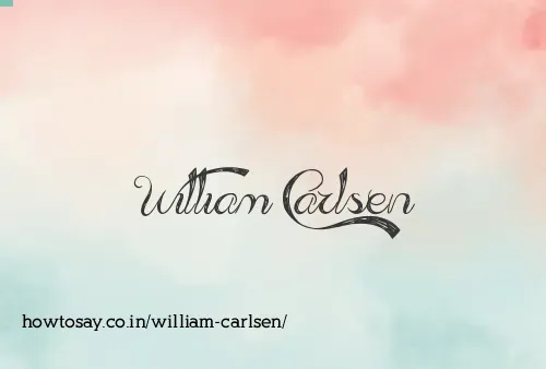 William Carlsen
