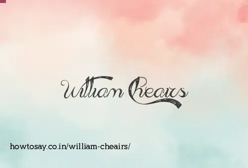 William Cheairs