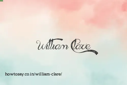 William Clare