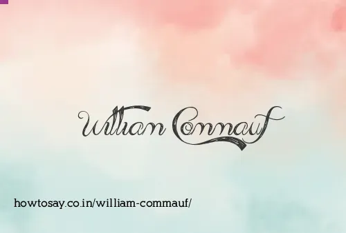 William Commauf